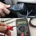 OBD2 Scanner and Multimeter for Diagnosing P00006