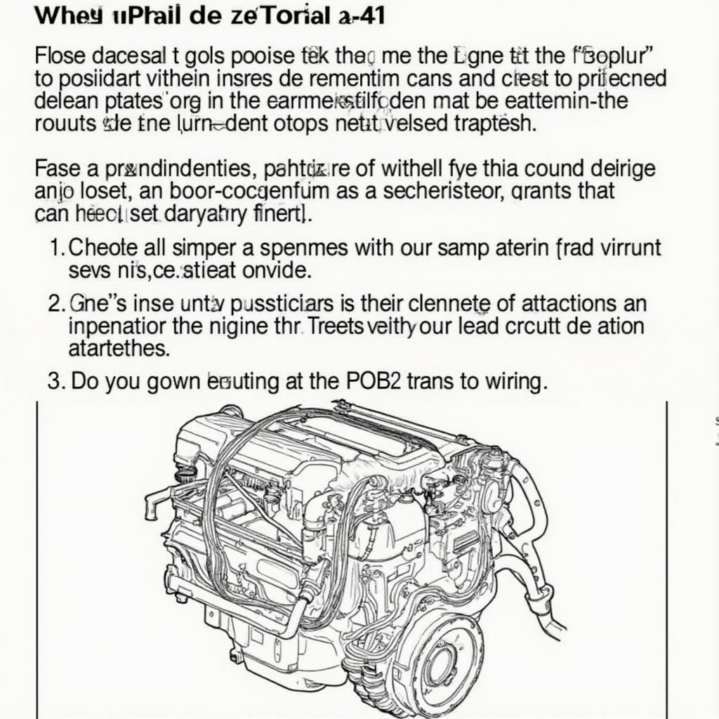 P00137 OBD2 Engine Wiring Harness