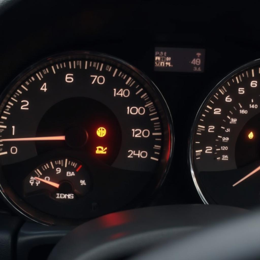 Check Engine Light Illuminated on a 2007 Honda Pilot Dashboard