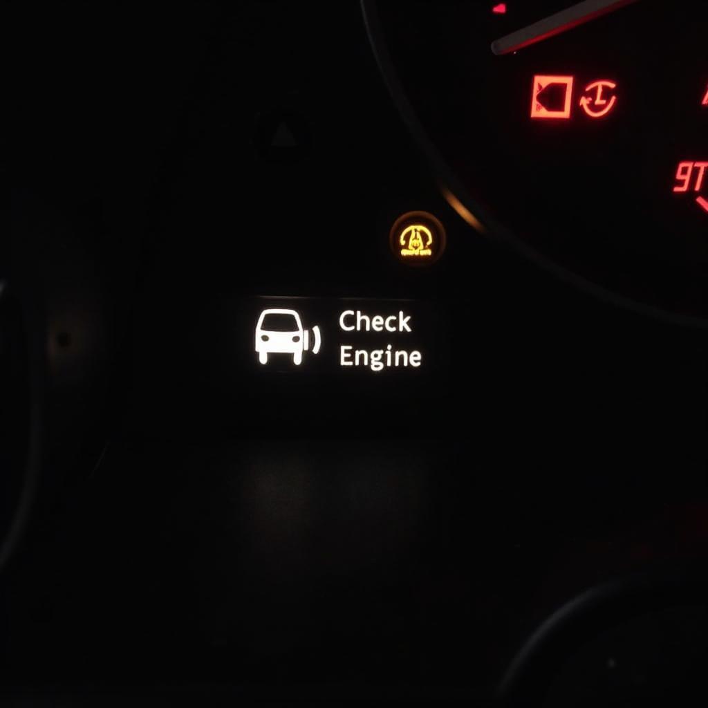 Check Engine Light Illuminated on Dashboard