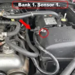 OBD2 P1131 Code Location on Ford Mustang GT Engine