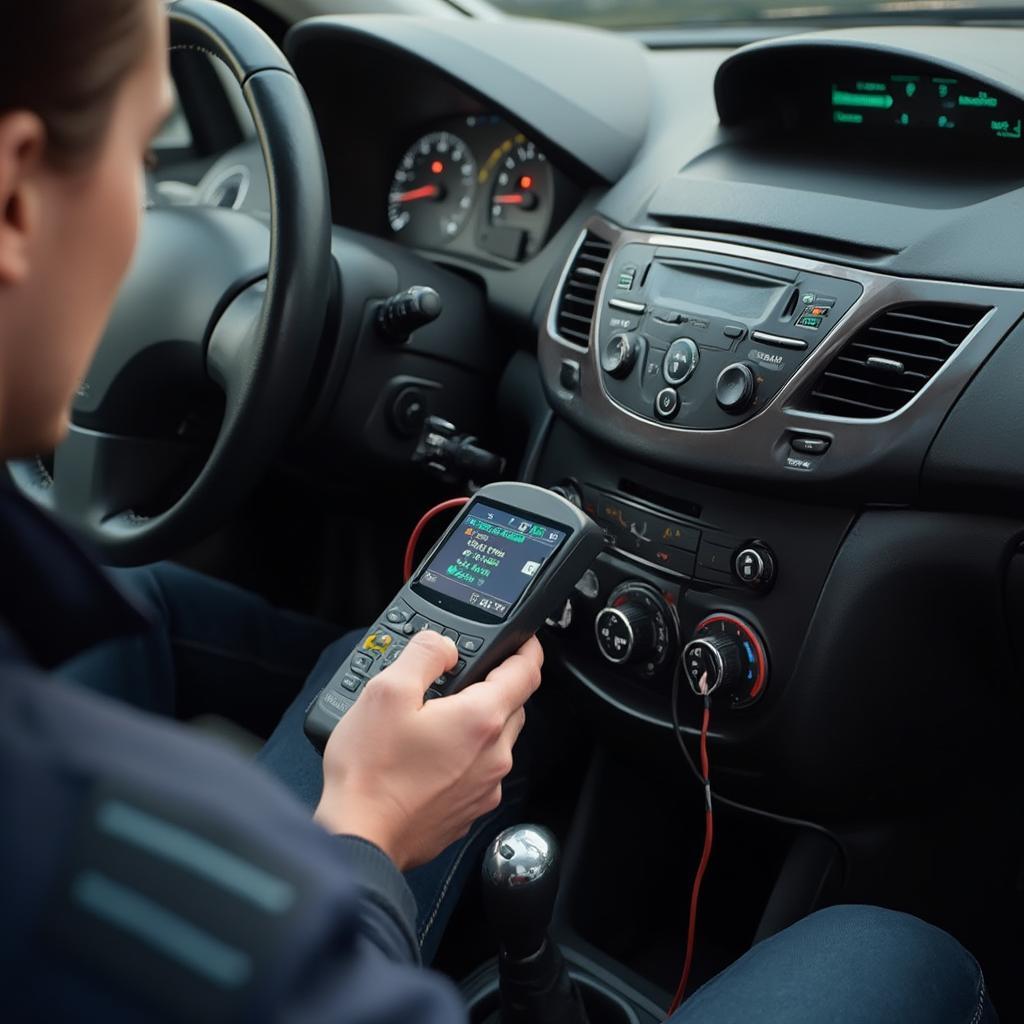 Using an OBD2 Scanner on a Peugeot 207