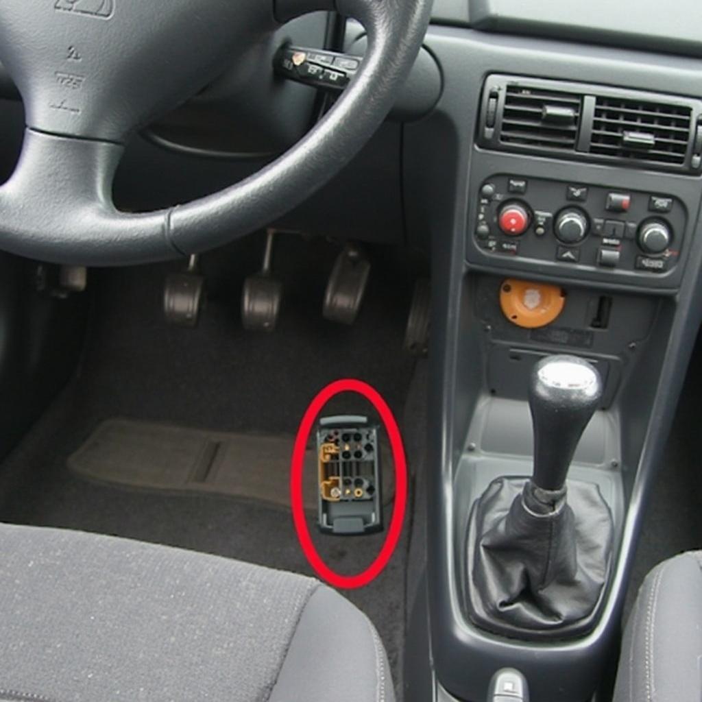 Peugeot 307 OBD2 Port Location