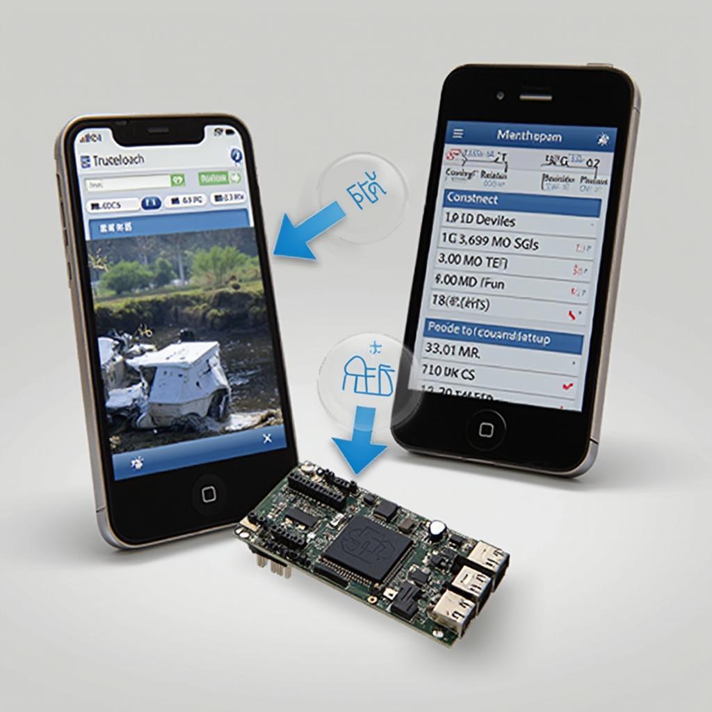 Smartphone displaying engine data using the PLX Kiwi 3 OBD2 adapter.