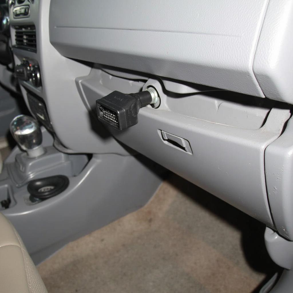 PT Cruiser OBD2 Connector Location Under the Dashboard