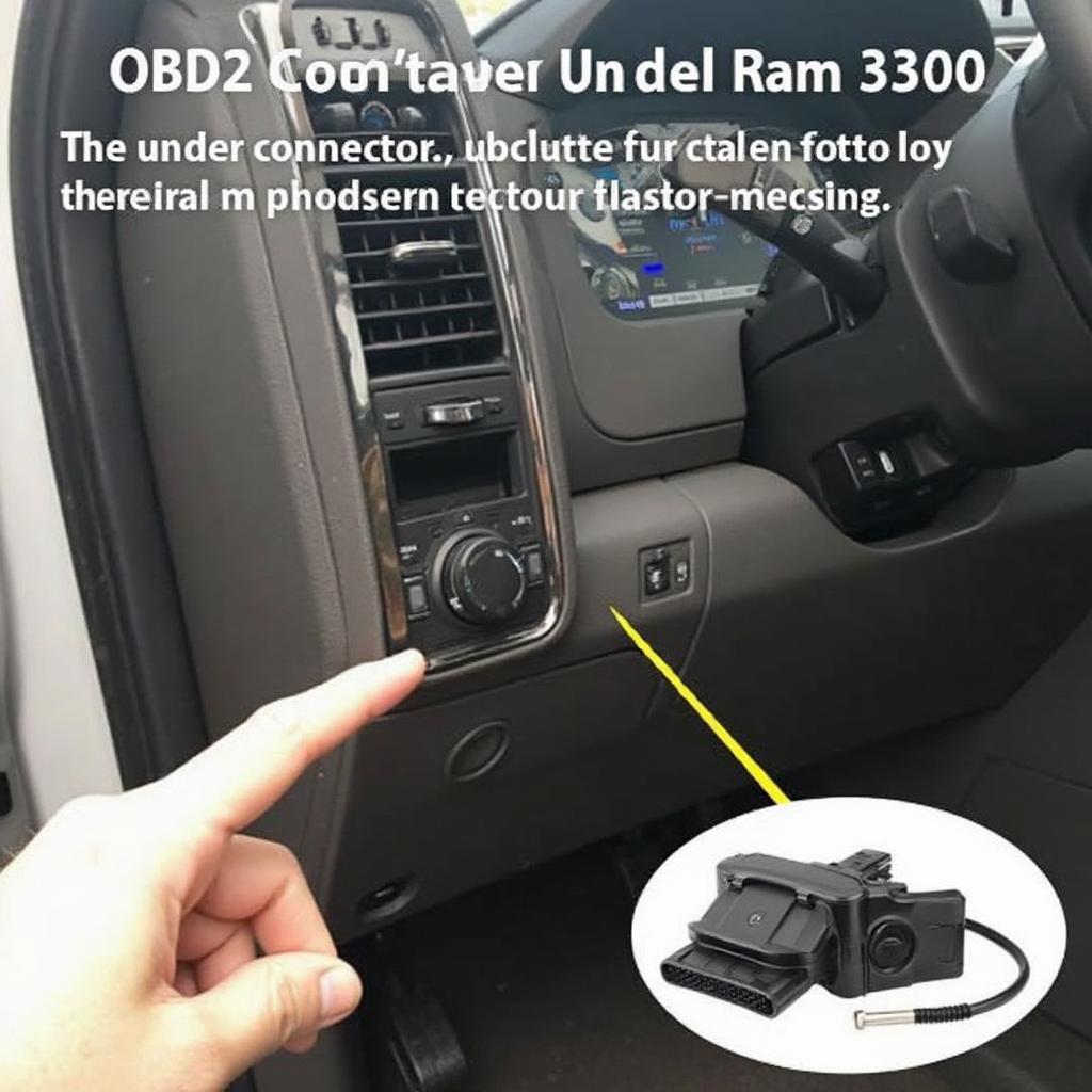 Locating the OBD2 Connector on a Ram 3500