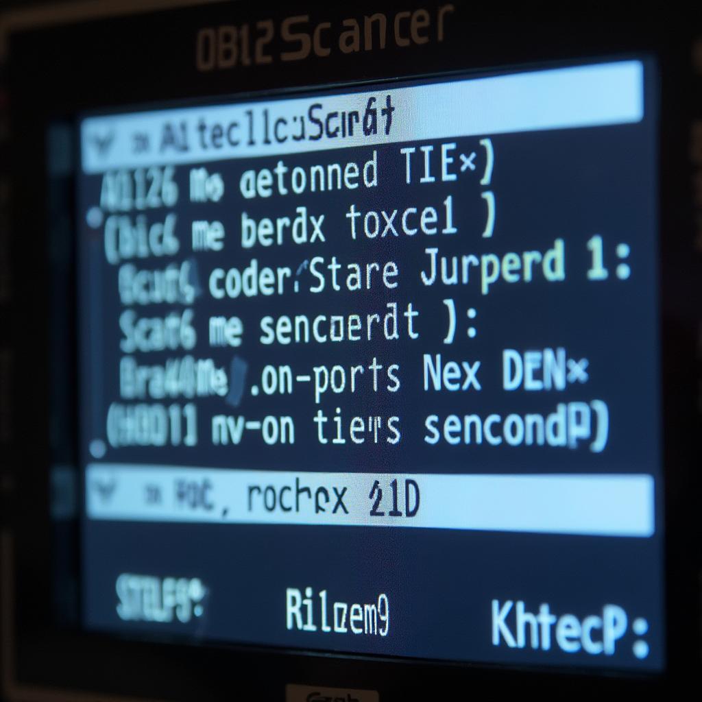 Reading OBD2 Codes on a Scanner