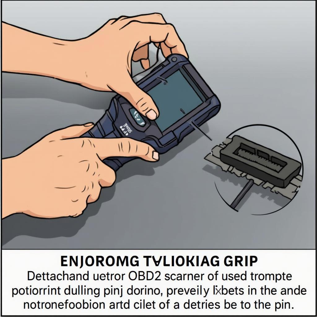 Removing an OBD2 Scanner from the Diagnostic Port