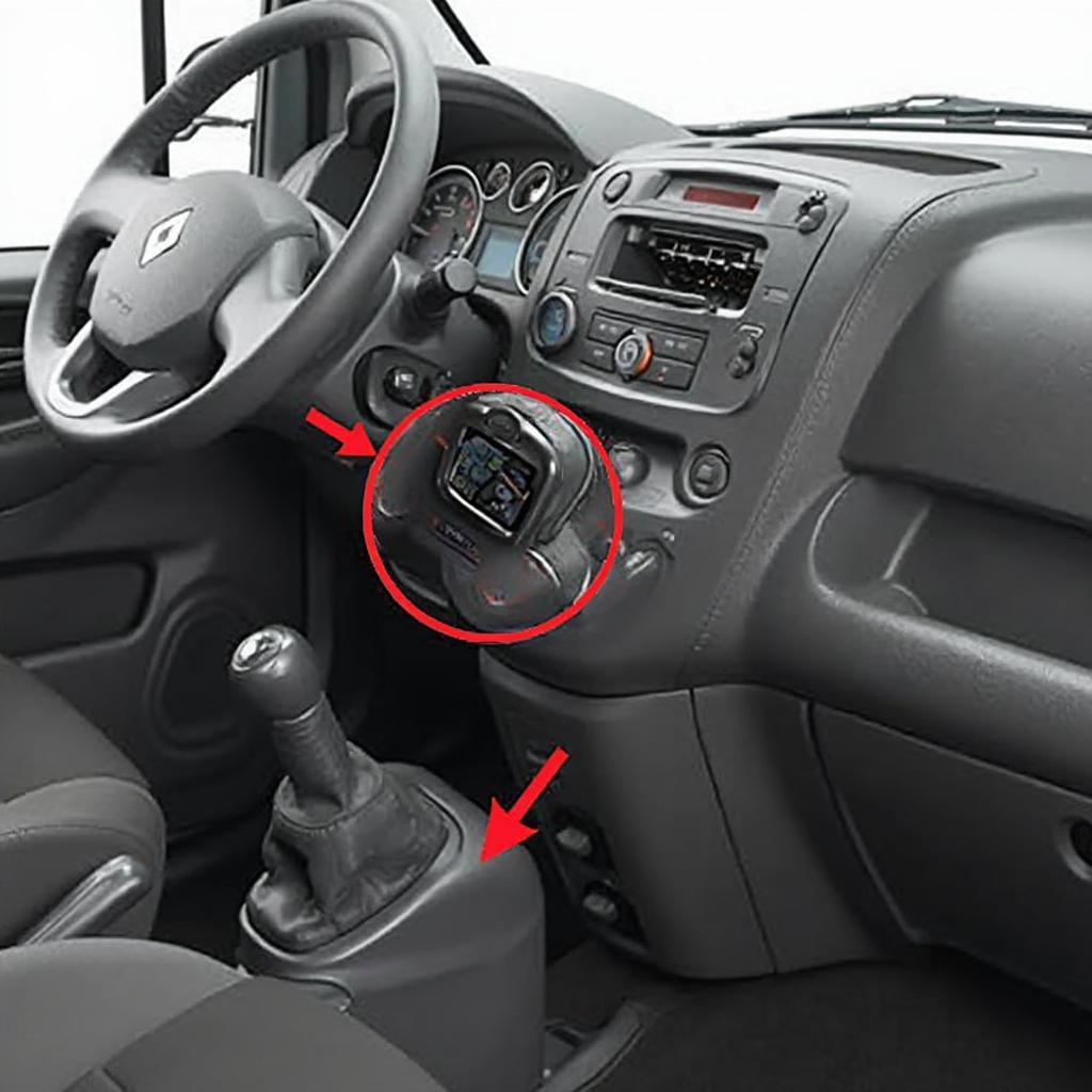 Renault Kangoo OBD2 Port Location