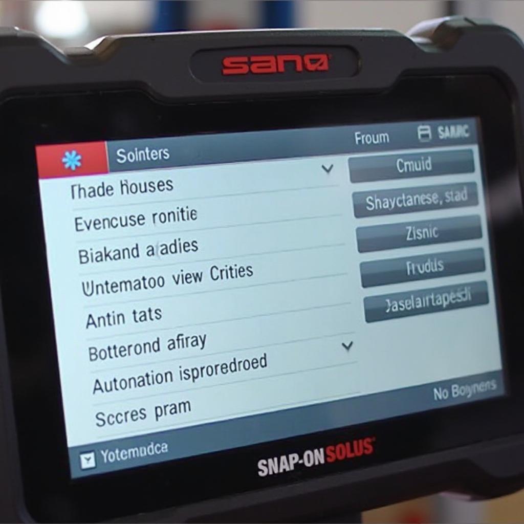 Snap-on OBD2 Scanner Solus: The Professional’s Choice