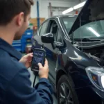 Subaru OBD2 Code Reader in Action