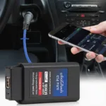 Super Mini ELM327 V1.5 OBD2 Scanner Connected to Car