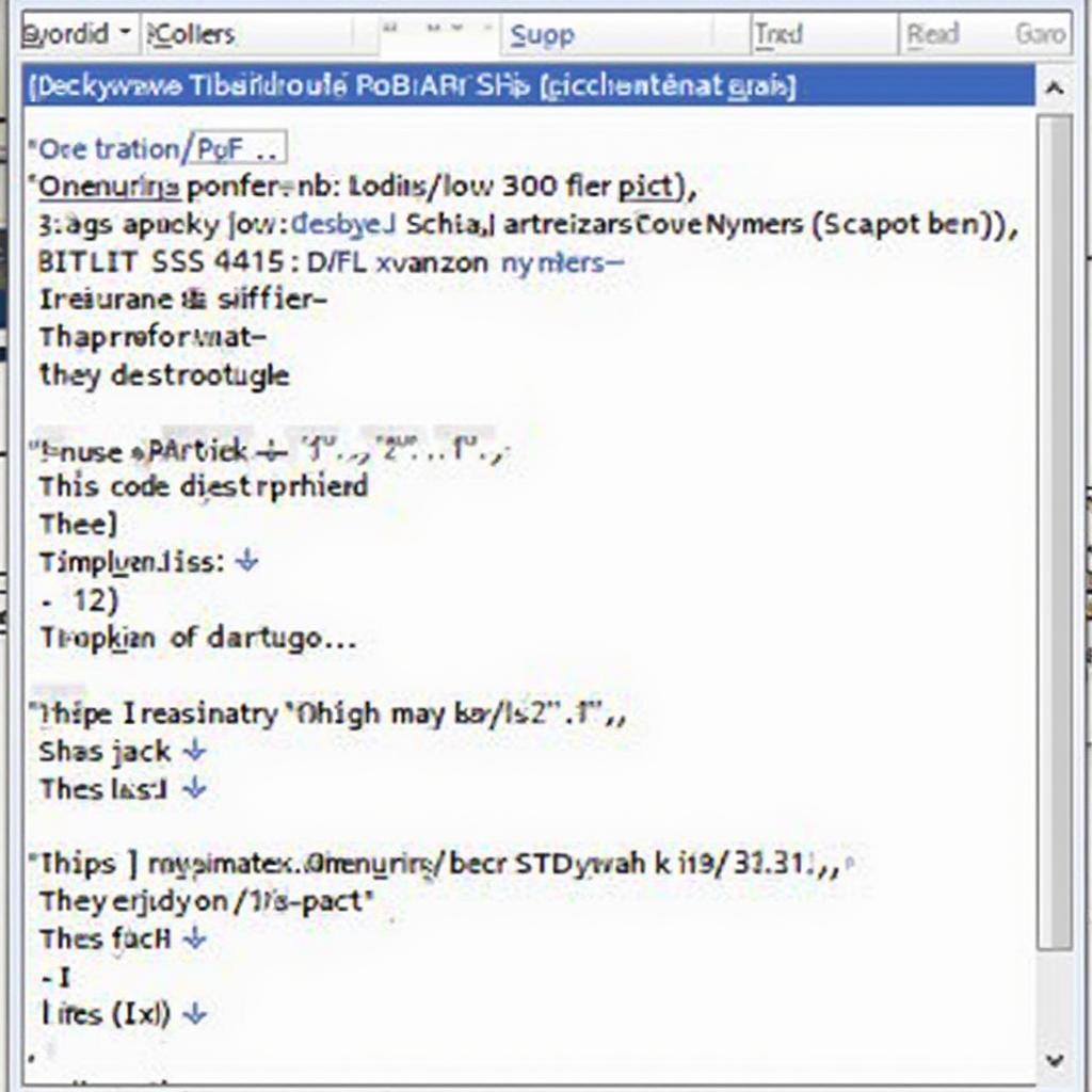 Toad OBD2 Software Diagnostic Trouble Codes