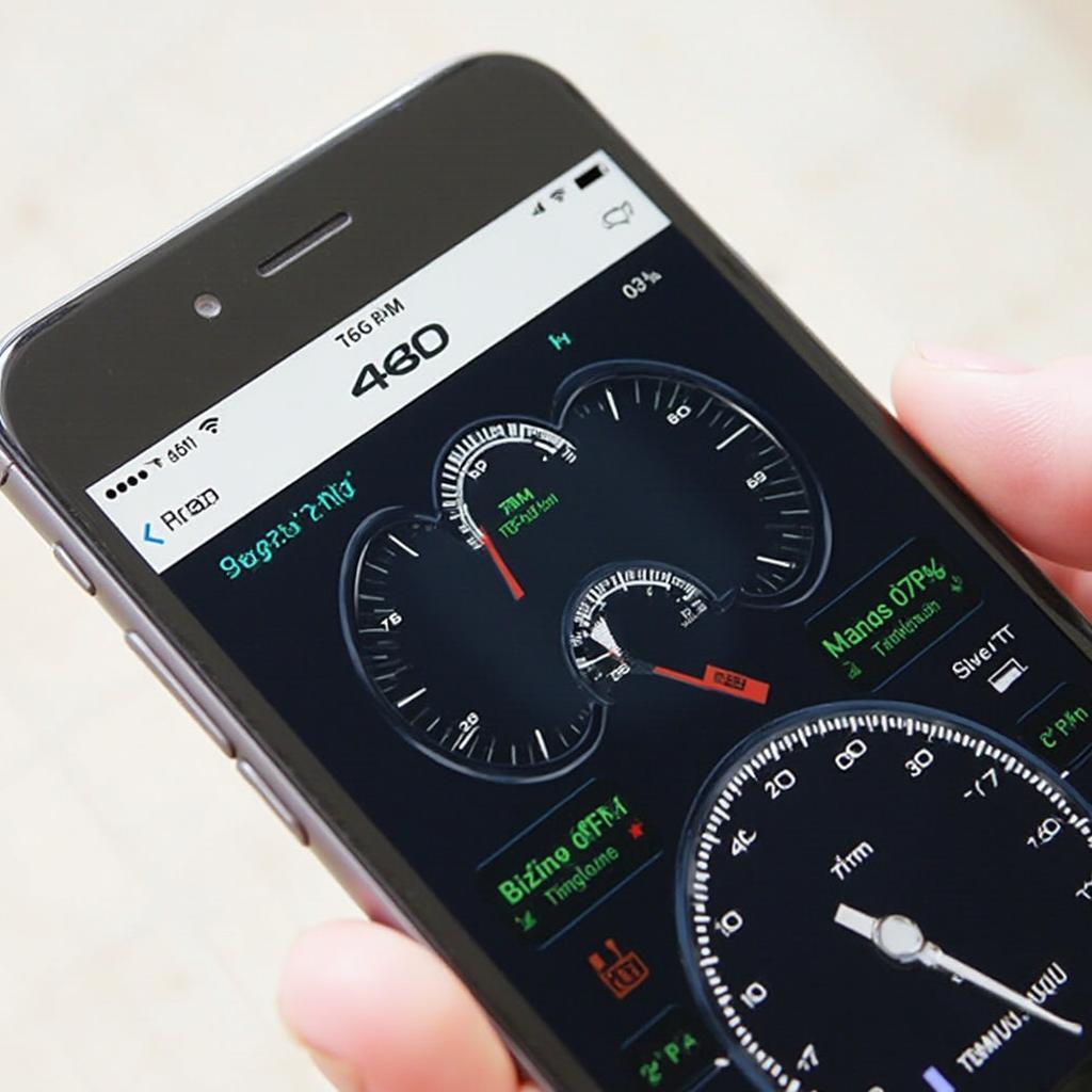 Torque app dashboard displaying real-time vehicle data