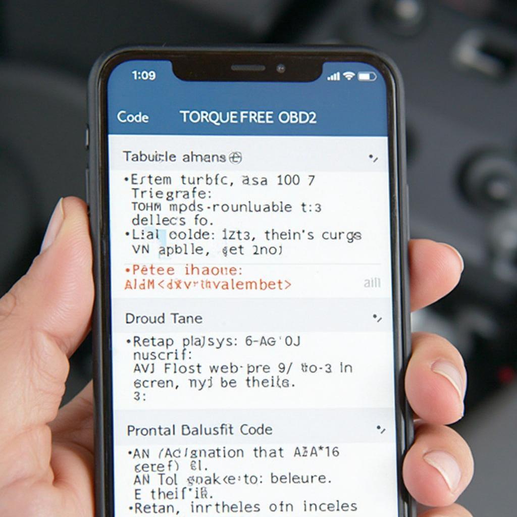 Torque Free OBD2 Diagnostic Trouble Codes