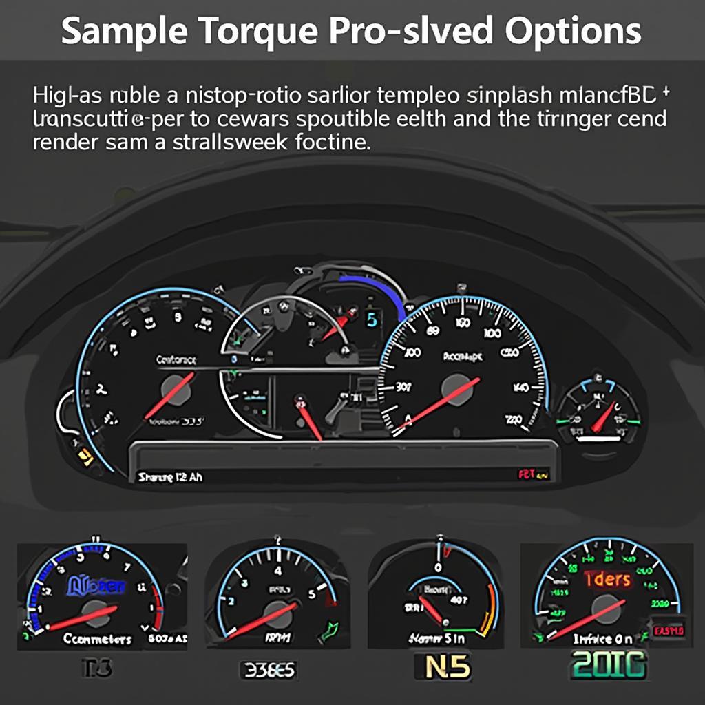 Example of a Torque OBD2 Dashboard