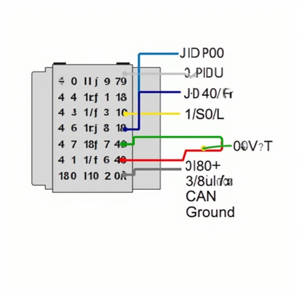 Diagram illustrating the function of each pin in a Toyota OBD2 connector.