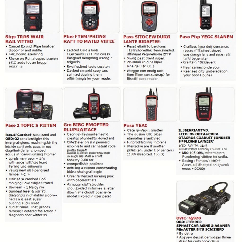 Different Types of Craftsman OBD2 Scanners