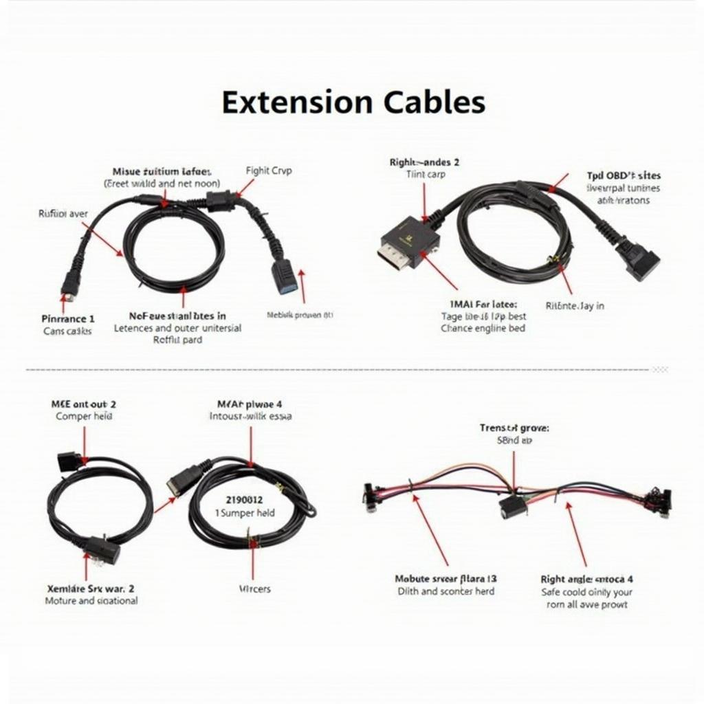 Variety of Vyncs OBD2 OBD-II Extension Cables