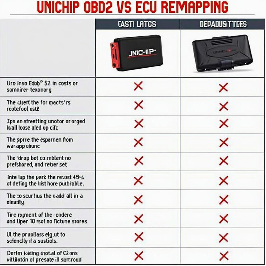 Comparison between Unichip OBD2 and ECU Remapping