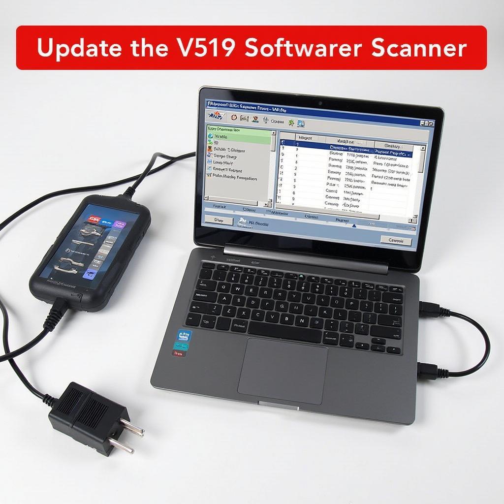 V519 OBD2 Scanner Software Update Process