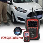 VCM II OBD2 Scanner connected to a Ford vehicle for diagnostics