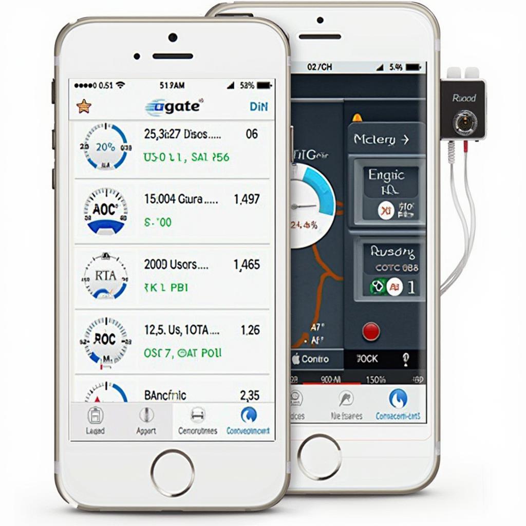 VGate iCar 2 OBD2 Scanner Displayed on Smartphone