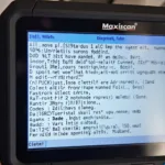 Vgate Maxiscan OBD2 Displaying Diagnostic Trouble Codes