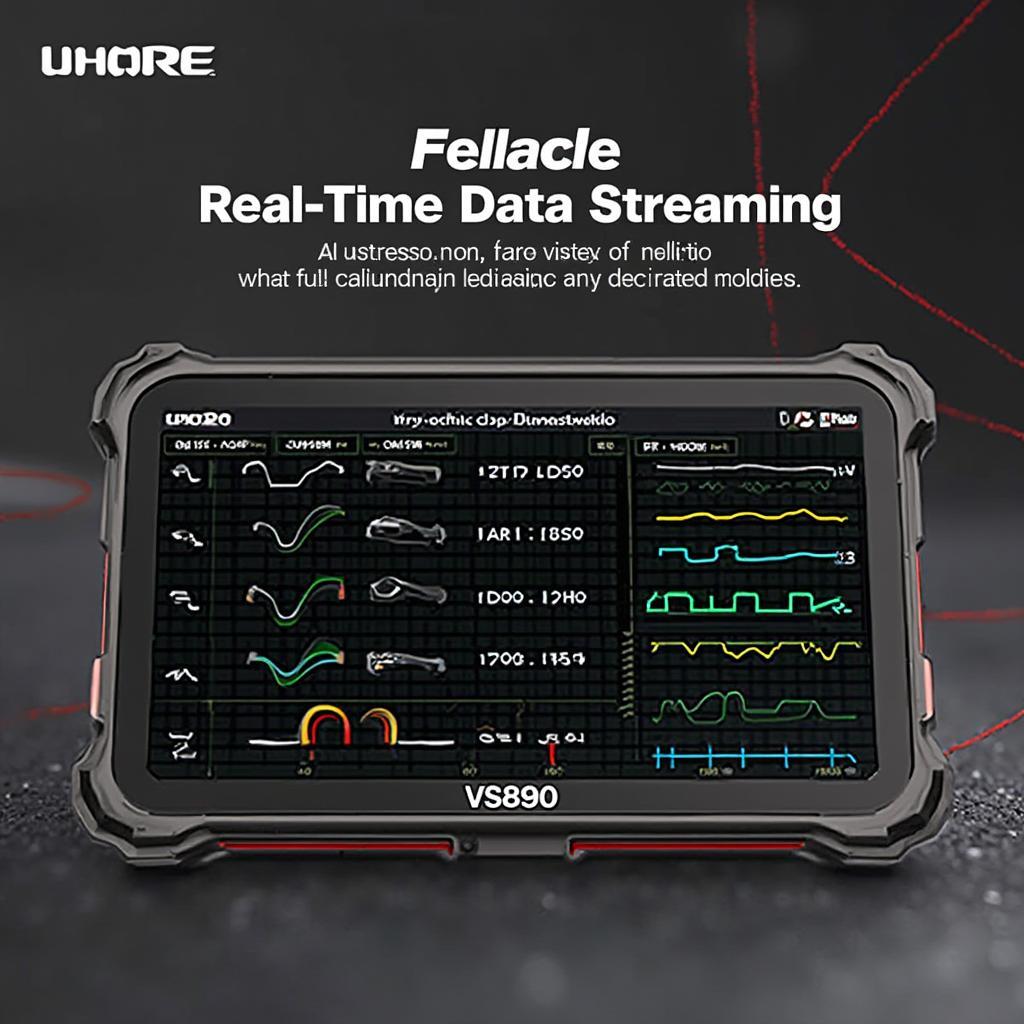 Vgate Maxiscan VS890 OBD2 Scanner Displaying Diagnostic Data on Screen