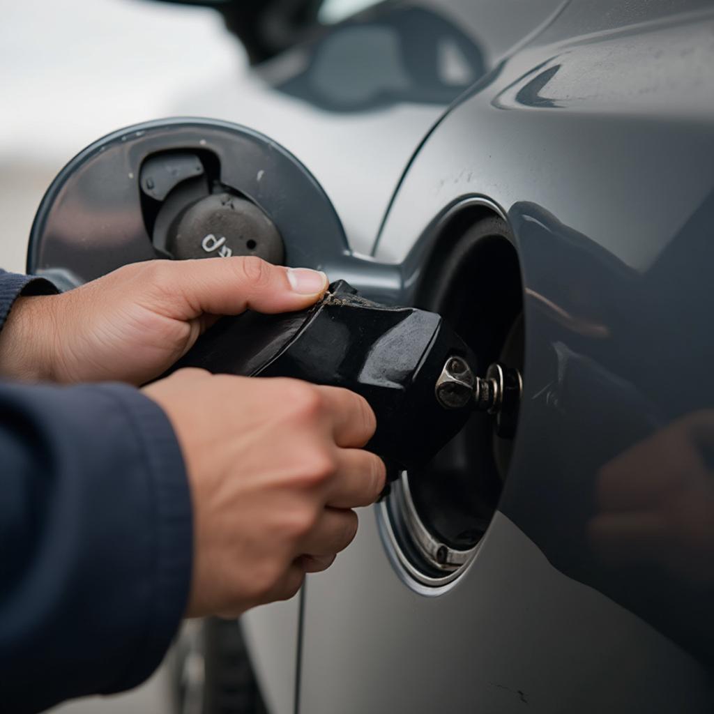 Checking the Gas Cap on a Volvo for P0455