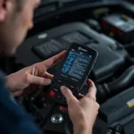 VW GTI 2.0 OBD2 Scanner in Use