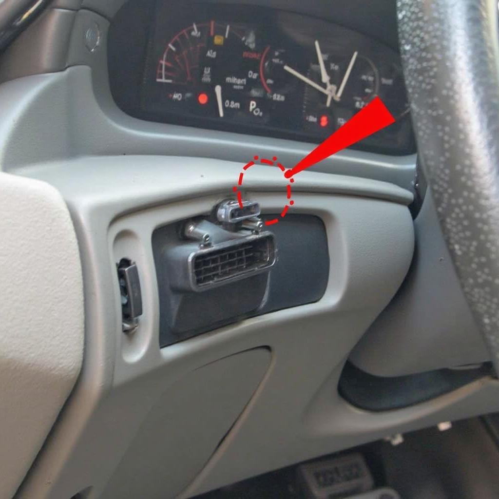 1995 Mustang GT OBD2 Port Location Under Dashboard