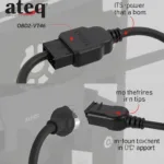 ATEQ VT46 OBD2 Cable Connection to Vehicle