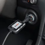 Autozone Bluetooth OBD2 Scanner Connected to Car