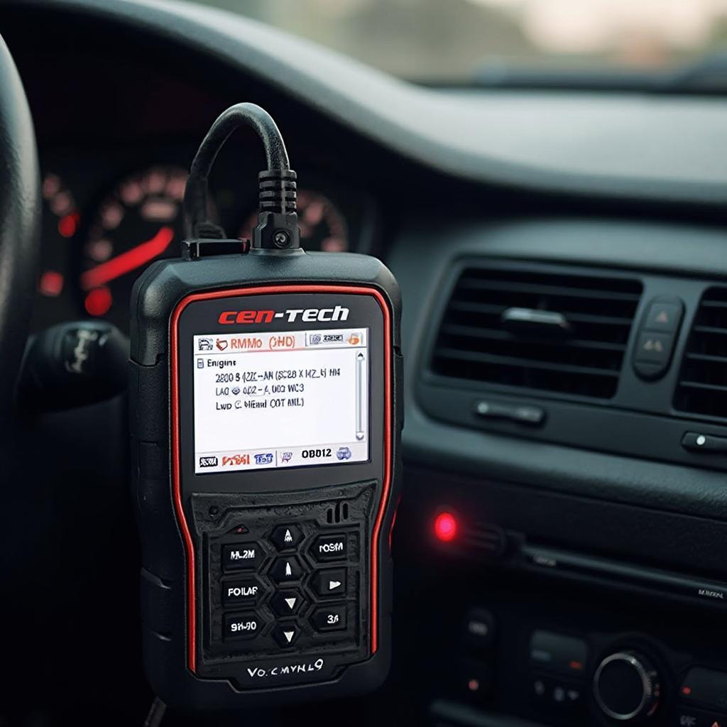 Cen-Tech OBD2 Scanner Reading Codes