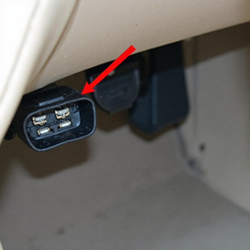 CL500 OBD2 Port Location under the Dashboard