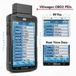 Common VW OBD2 PIDs Displayed on an OBD2 Scanner