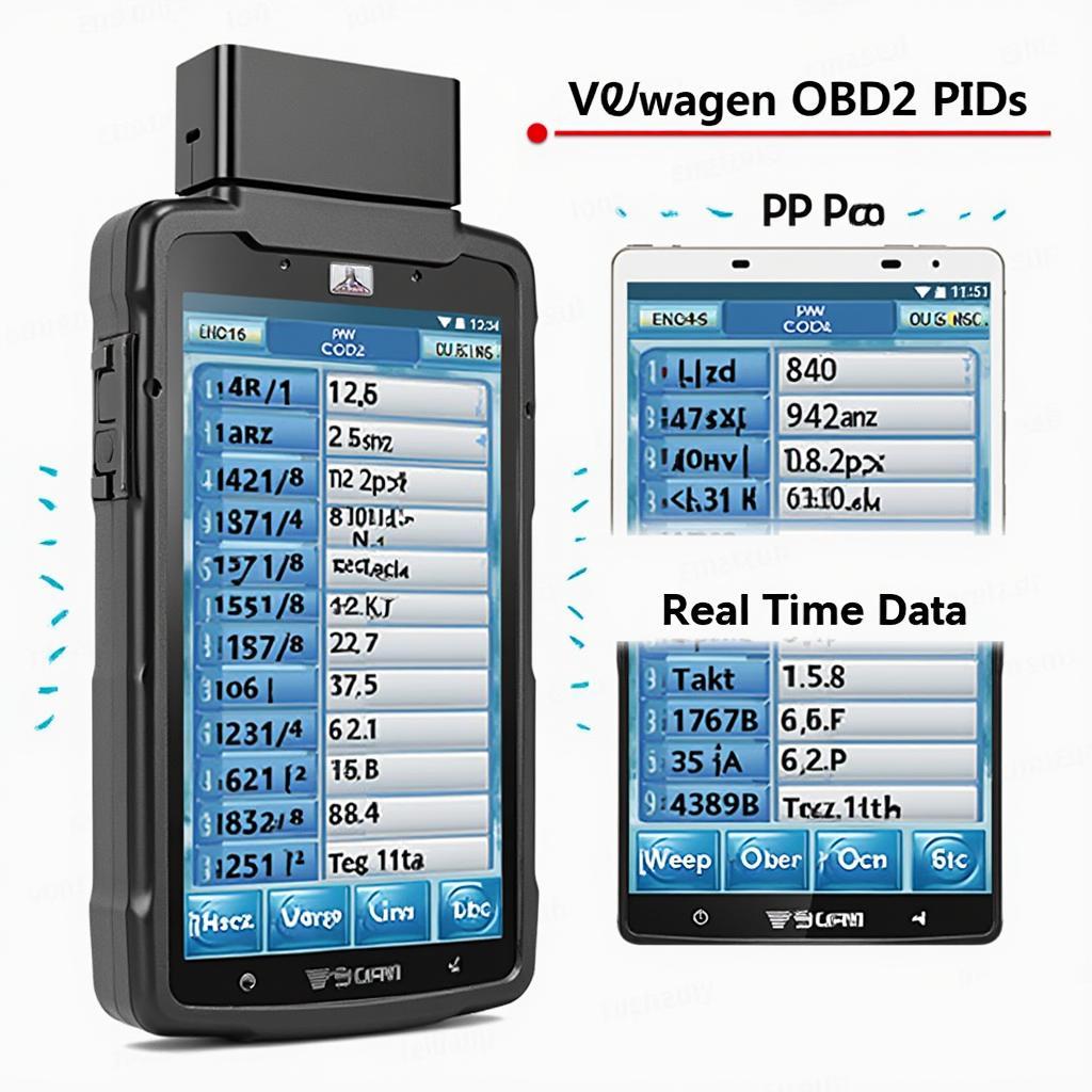 Common VW OBD2 PIDs Displayed on an OBD2 Scanner