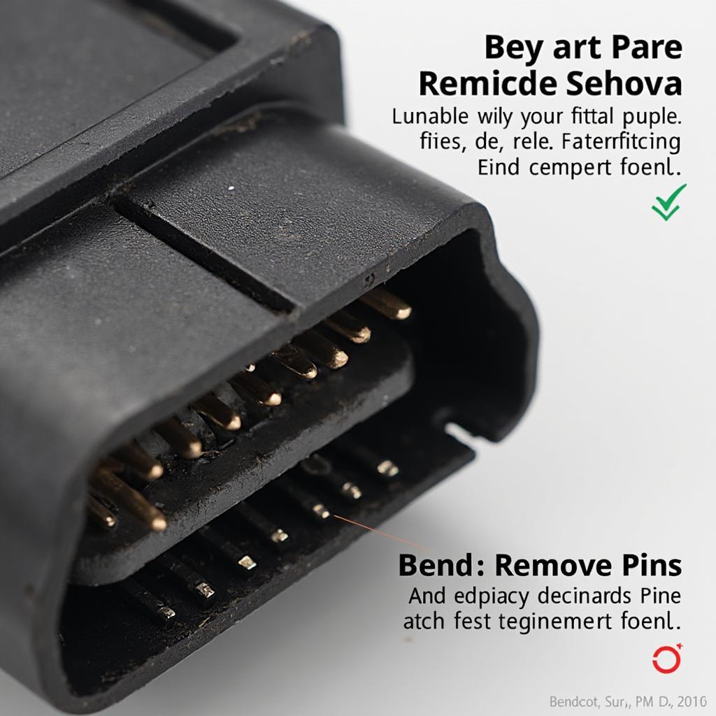 Damaged OBD2 Connector Pins