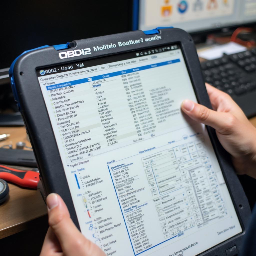 A printed diagnostic report from an OBD2 scan