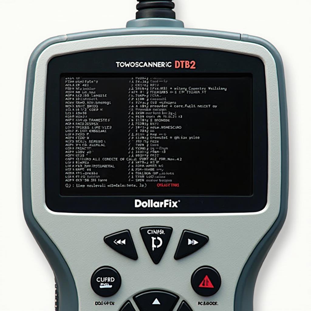 Dollarfix OBD2 Scanner Displaying Codes