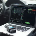 Free OBD2 Software Interface on a Laptop