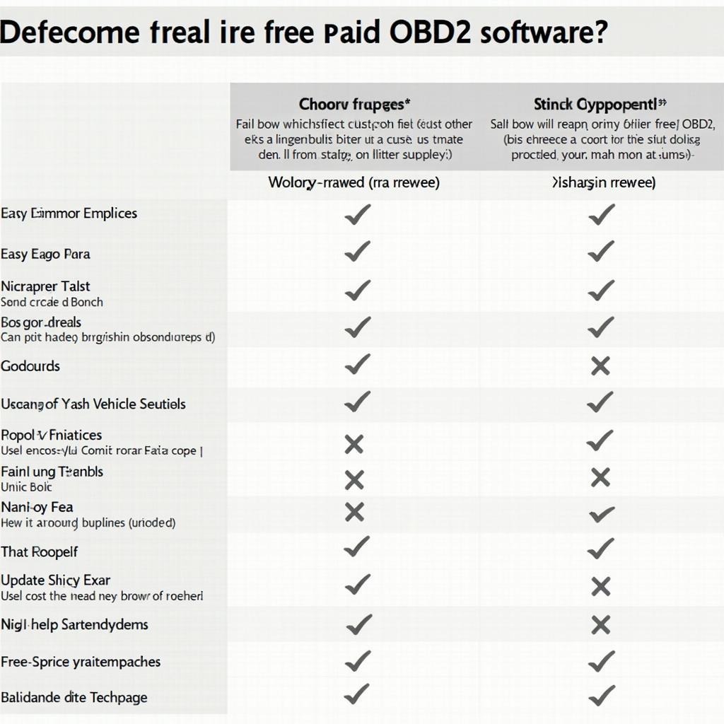 Free vs. Paid OBD2 Software Comparison