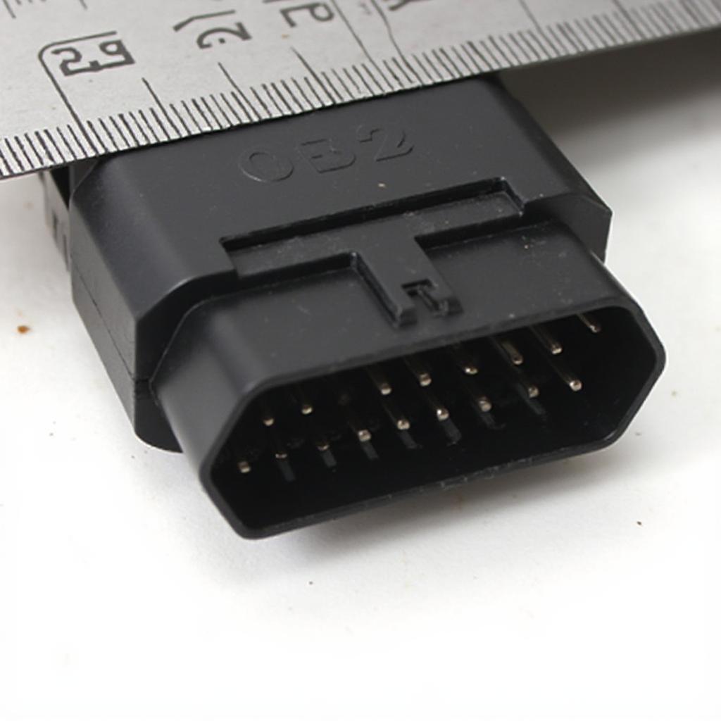 Close-up of the OBD2 Connector in a Honda Element