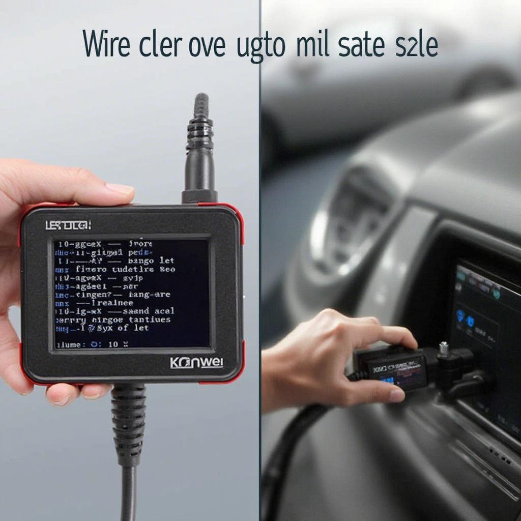 Konnwei KW850 OBD2 Scanner in Use