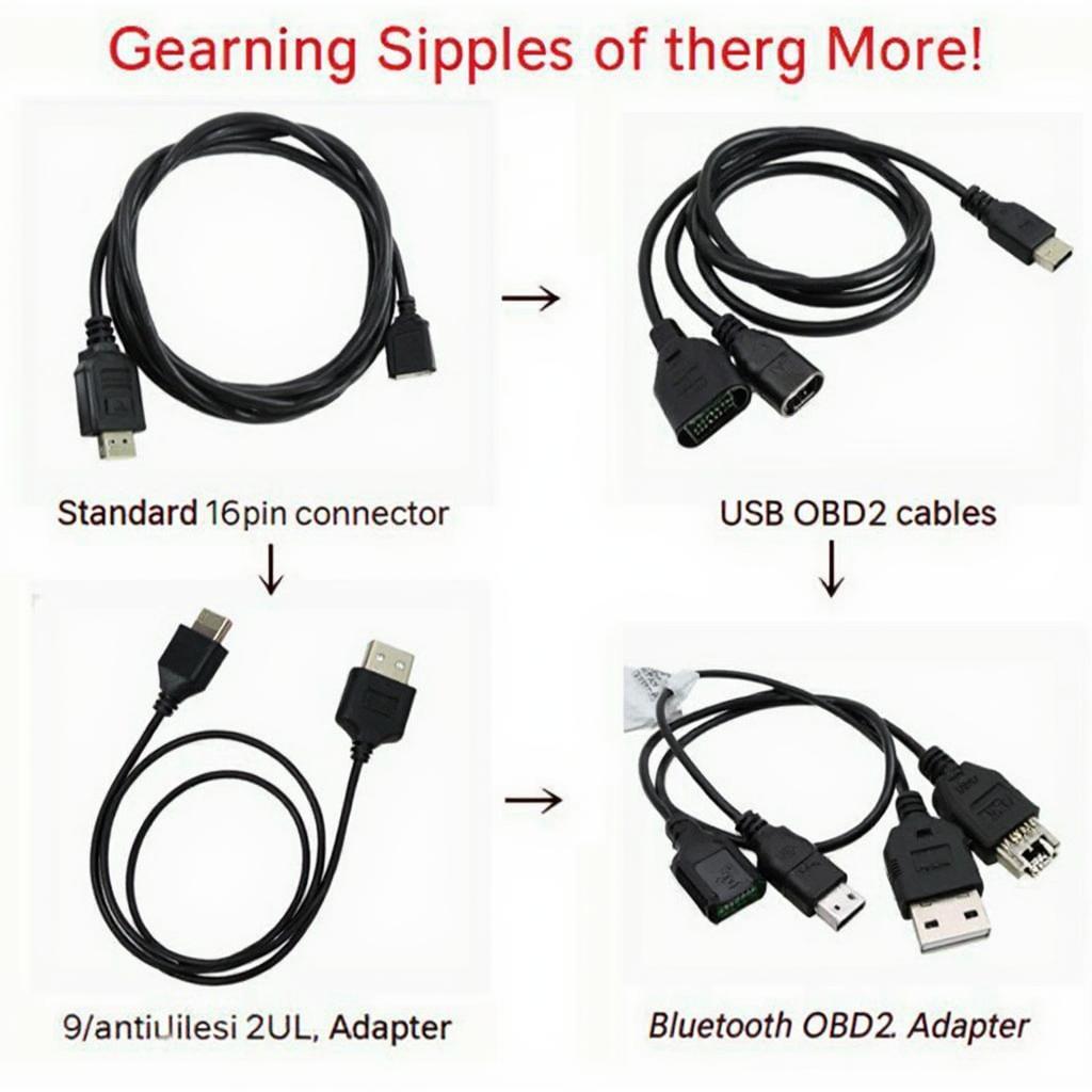 Different OBD2 Cable Types at AutoZone