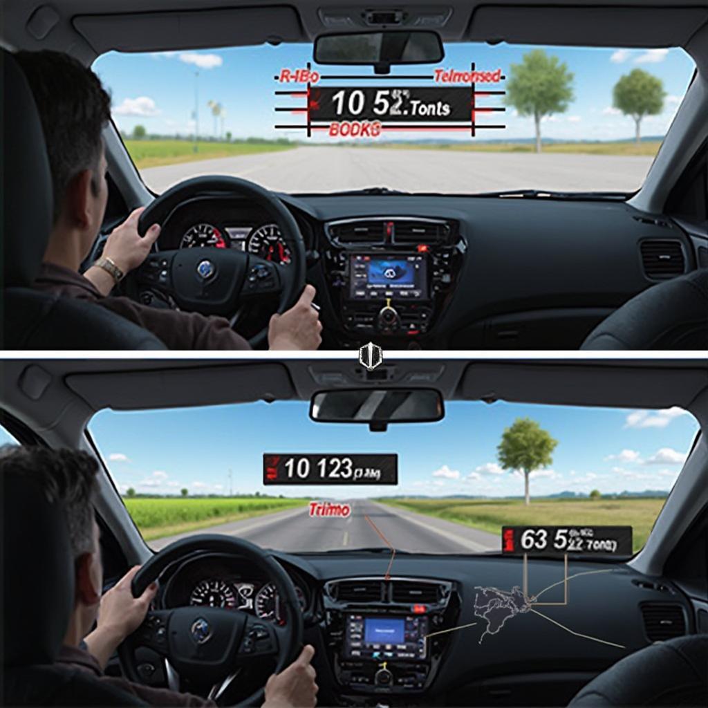 OBD2 HUDLY Head Up Display in Action