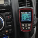 OBD2 Port and Scanner in a 2012 Dodge Grand Caravan