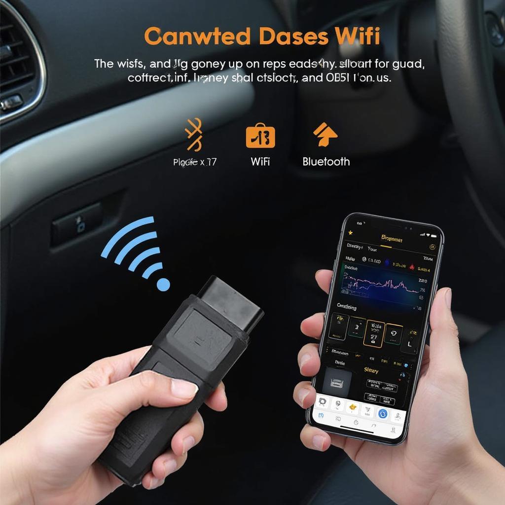 OBD2 Scanner Connected to Car