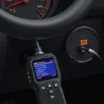 OBD2 Scanner Connected to Car